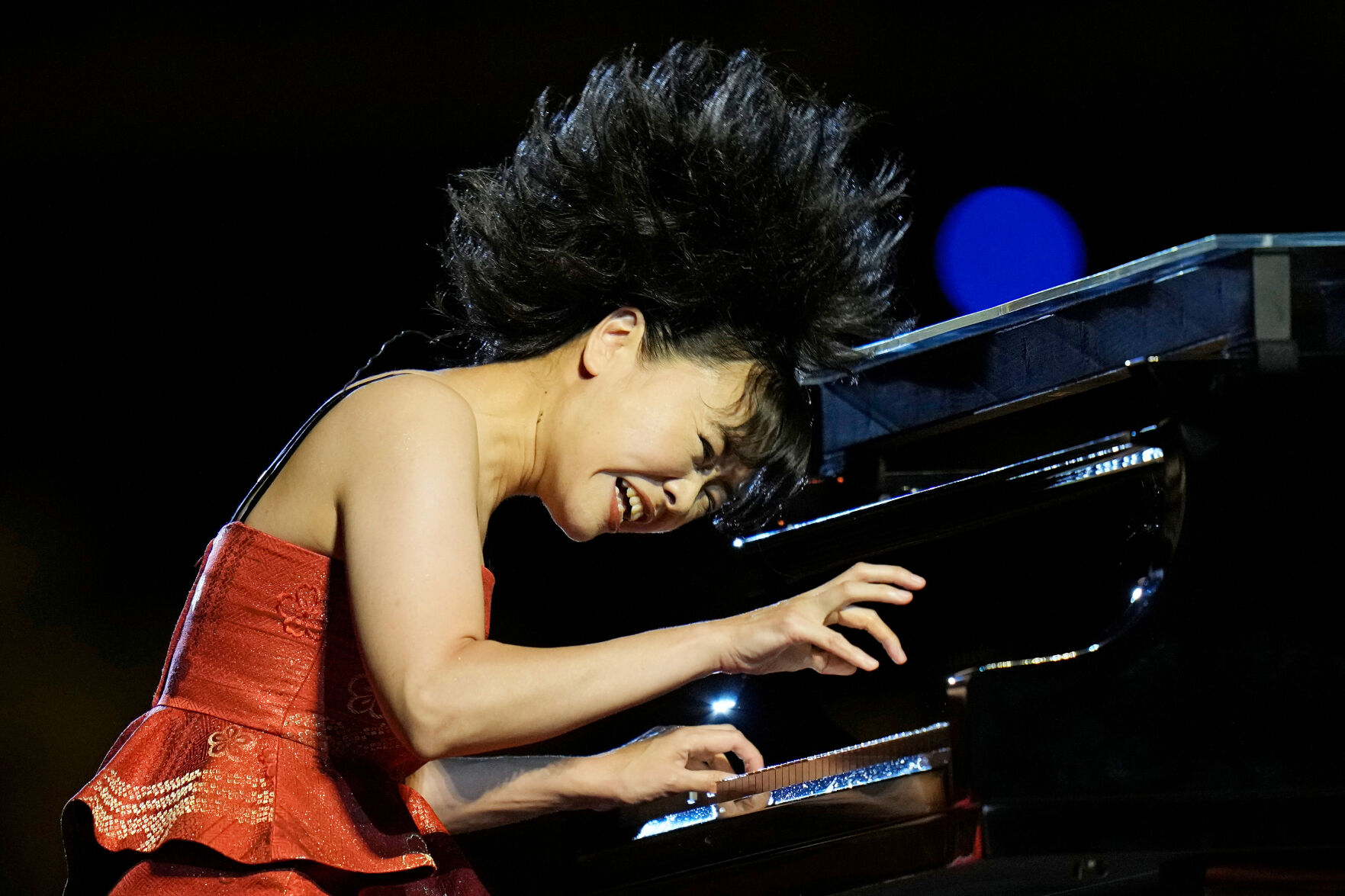 Hiromi performs during the opening ceremony